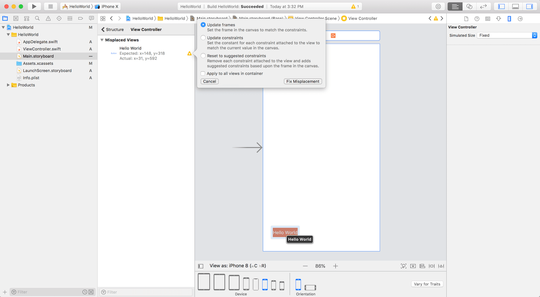 Basic iOS tutorial : Giới thiệu Auto Layout - Fx Studio